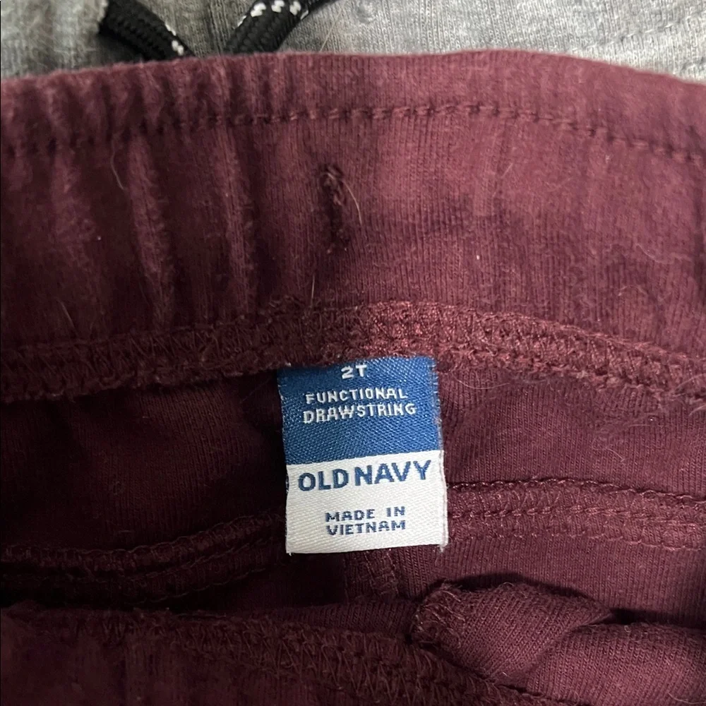 Old Navy Kids Joggers - Burgundy, Gray, and Navy